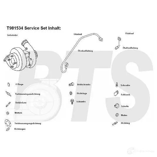 Турбина BTS TURBO 4250280985337 02DC 3 t981534 1622685 изображение 0