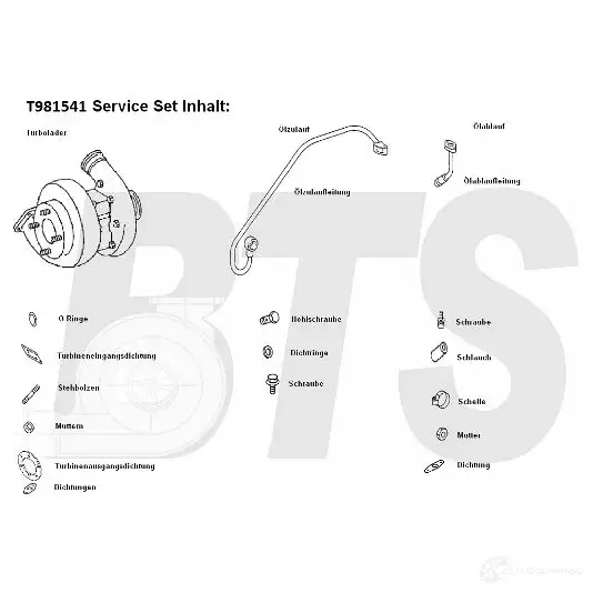 Турбина BTS TURBO 6GN4 S3M 4250280985405 t981541 1622692 изображение 0