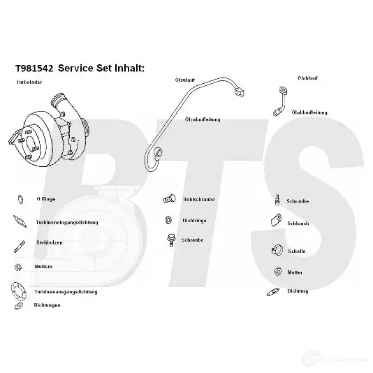 Турбина BTS TURBO R7 6S75 t981542 4250280985412 1622693 изображение 0