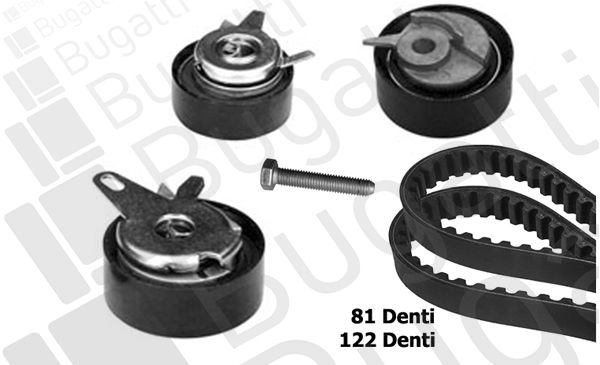 Комплект ремня ГРМ BUGATTI 1440433125 BKCD0066 9UUDH H изображение 0