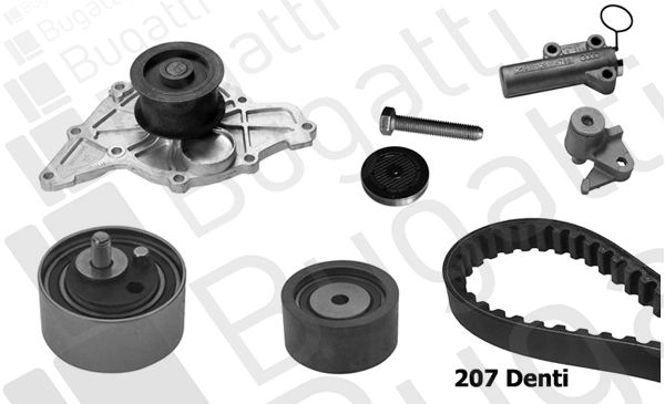Комплект ремня ГРМ BUGATTI XE 1P2A2 BKCD0793 1440433446