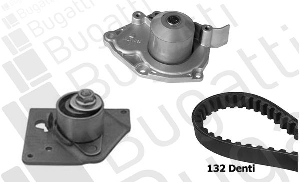 Комплект ремня ГРМ с помпой BUGATTI 1440434481 MT1V6X B KBU10006B