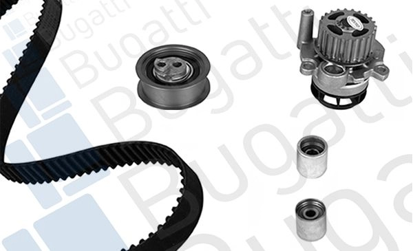 Комплект ремня ГРМ с помпой BUGATTI 1440434508 KBU10065A ZRKA G изображение 0