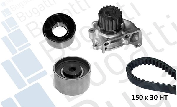 Комплект ремня ГРМ с помпой BUGATTI KBU10091A 6LH6 9G 1440434513 изображение 0