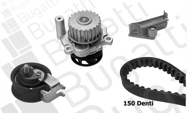 Комплект ремня ГРМ с помпой BUGATTI X 8T3M 1440434574 KBU5113B