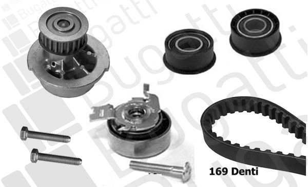 Комплект ремня ГРМ с помпой BUGATTI 1440434616 61 HY5 KBU7204A
