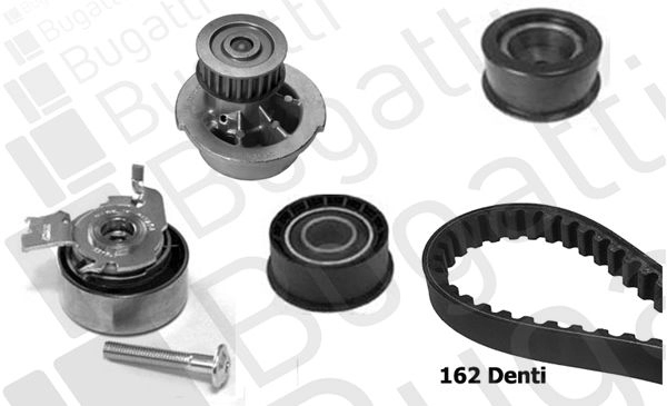 Комплект ремня ГРМ с помпой BUGATTI KBU7204B P WY84 1440434617