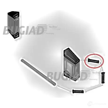 Патрубок интеркулера BUGIAD H 3NCZEA 4043193866431 86643 1502510 - Изображение 1