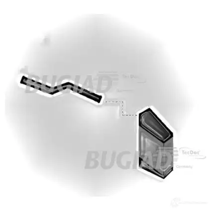 Патрубок интеркулера BUGIAD 86624 4043193866240 HNJRP K 1502491 - Изображение 1