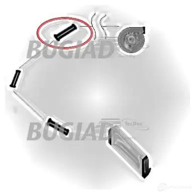 Патрубок интеркулера BUGIAD 87636 3 BC3L 1502554 4043193876362 - Изображение 1