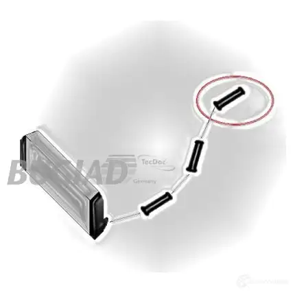 Патрубок интеркулера BUGIAD 1502609 F 1PVS8G 4043193885555 88555 - Изображение 1