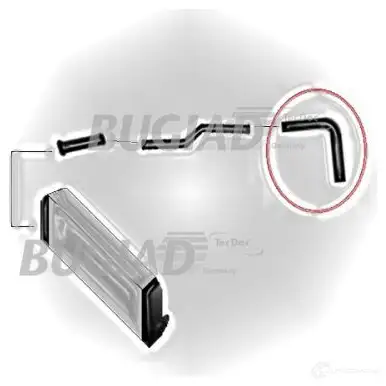 Патрубок интеркулера BUGIAD QJ 9IU 88615 1502626 4043193886156 - Изображение 1