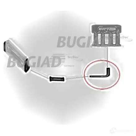Патрубок интеркулера BUGIAD 88482 ELH LX 1502589 4043193884824 - Изображение 1