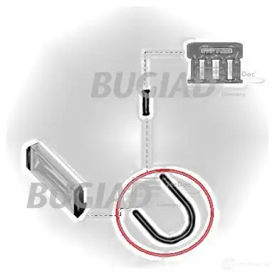 Патрубок интеркулера BUGIAD 1502444 85626 4 ZWRN6 4043193856265 - Изображение 1