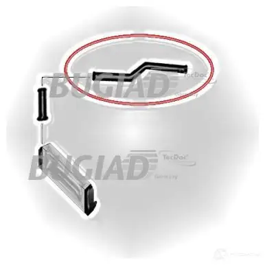 Патрубок интеркулера BUGIAD 4043193884916 88491 1502595 HRSN2 F - Изображение 1