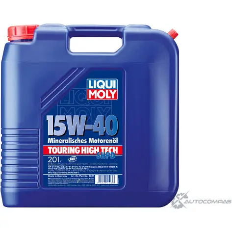 Моторное масло Touring High Tech SHPD-Motoröl 15W-40 LIQUI MOLY 1061 ACEA B4 ACEA A3 1875943