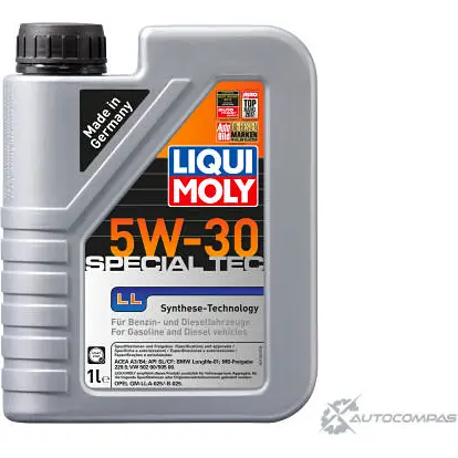 НС-синтетическое моторное масло Special Tec LL 5W-30 1л LIQUI MOLY 1192 1194062324 ACEA A3 ACEA B4 изображение 0