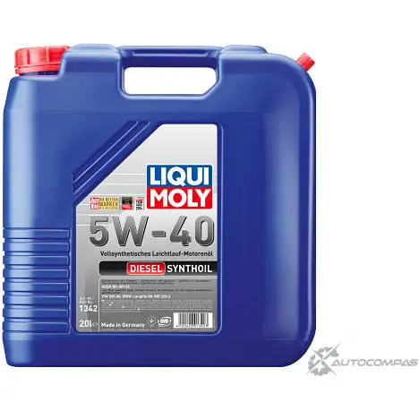 Моторное масло Diesel Synthoil 5W-40 LIQUI MOLY 1342 P0 00340 SPAAM 1876019 изображение 0