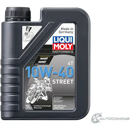 Моторное масло Motorbike 4 T 10W-40 Street LIQUI MOLY 1521 JASO MA2 1194062626 API SN