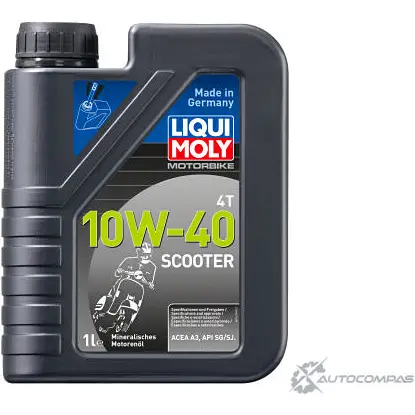 Моторное масло Motorbike 4 T 10W-40 Scooter LIQUI MOLY ACEA A3 API SG 1618 1194062702