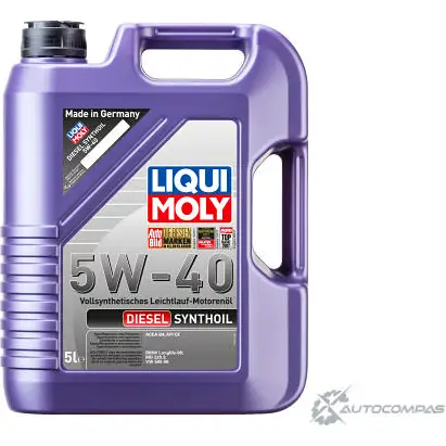 Моторное масло Diesel Synthoil 5W-40 LIQUI MOLY 1876090 7ZCS85 1927 P00034 0 изображение 0
