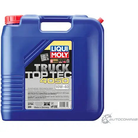 Моторное масло Top Tec Truck 4050 10W-40 LIQUI MOLY 3794 ACEA E7 1876319 ACEA E6