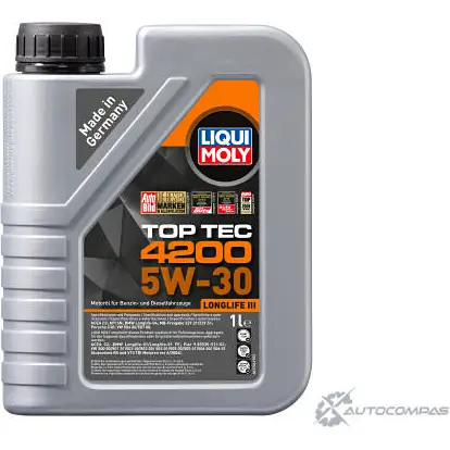 Моторное масло Top Tec 4200 5W-30 LIQUI MOLY U J7LWJS 1436724946 7660
