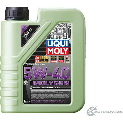 Моторное масло Molygen New Generation 5W-40 LIQUI MOLY 1436724895 J2 WRS 9053