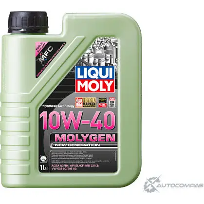 Моторное масло Molygen New Generation 10W-40 LIQUI MOLY XF 2YH 9059 1436724886