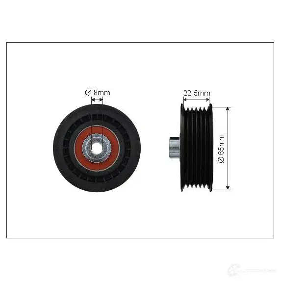 Обводной ролик приводного ремня CAFFARO 1270786112 5901958650079 A2YEX YK 500363 изображение 0