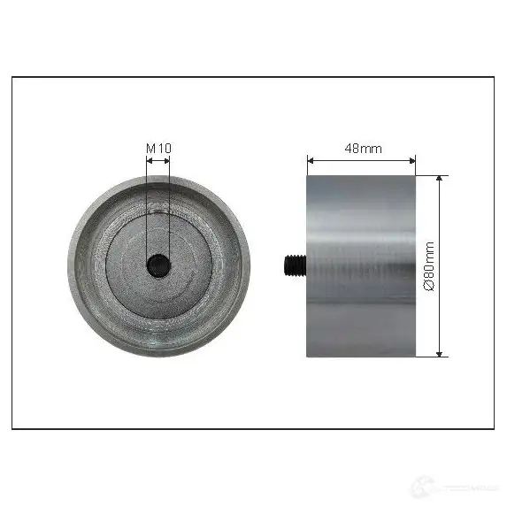 Обводной ролик приводного ремня CAFFARO IU 15D 3834047 5901812508270 500303