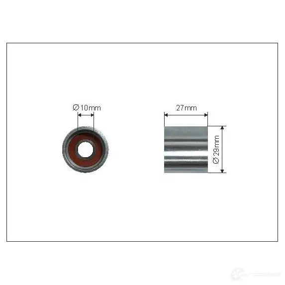 Обводной ролик приводного ремня CAFFARO 5901958650376 500417 1270786346 W4 VR3