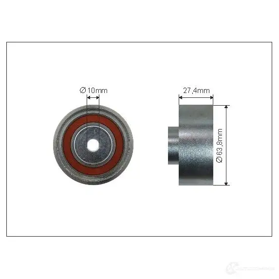 Обводной ролик приводного ремня CAFFARO 5902431221816 BU 8108 3833992 500243