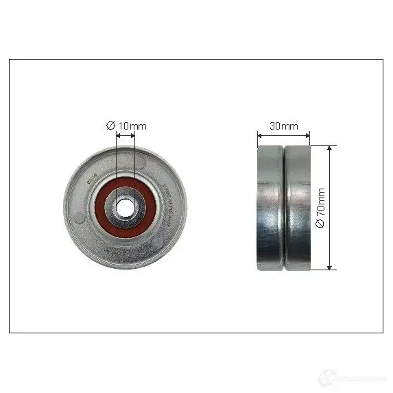 Обводной ролик приводного ремня CAFFARO H PIYJ 3834063 5901812508454 500325