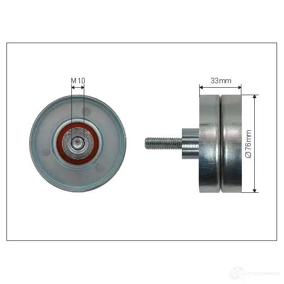 Обводной ролик приводного ремня CAFFARO 500286 5901812501776 3834031 MW 56WD