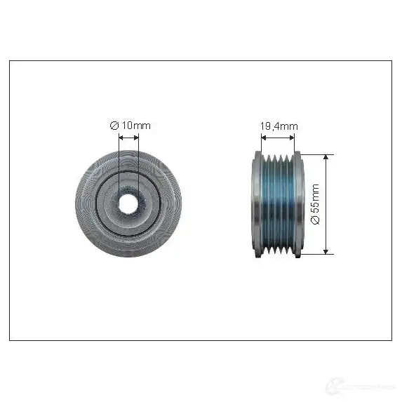 Обводной ролик приводного ремня CAFFARO 1270786452 R TCT9 5901958650956 500440