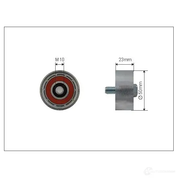 Обводной ролик приводного ремня CAFFARO TK39Q VS 5902431220338 500488 1270786784