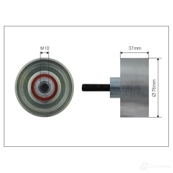 Обводной ролик приводного ремня CAFFARO 500455 1270786618 06 01QRY 5901958651328 изображение 0