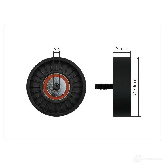 Обводной ролик приводного ремня CAFFARO 3773 5901812502063 3833651 EUL7H 75 изображение 0