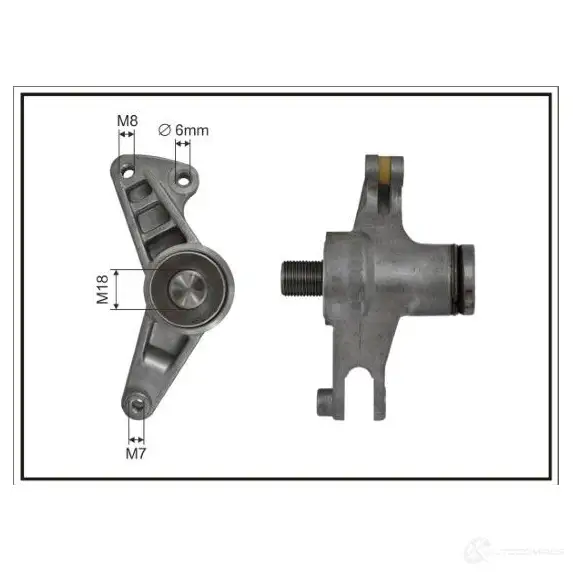 Рычаг натяжителя приводного ремня CAFFARO 131207sp F QMSY 1437355489 изображение 0