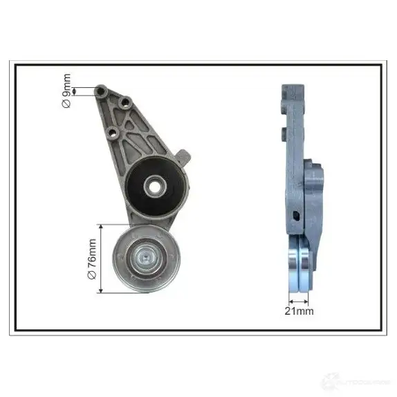 Рычаг натяжителя приводного ремня CAFFARO TQ X80 117000sp 1437355551