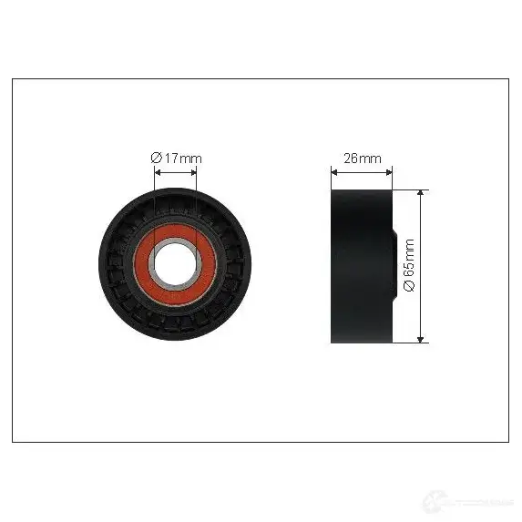 Натяжной ролик приводного ремня CAFFARO 500602 WGWNM2 R 1437356497 изображение 0