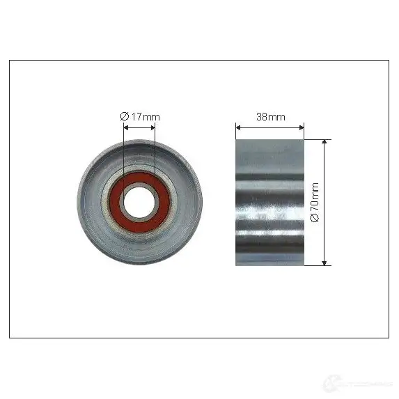 Натяжной ролик приводного ремня CAFFARO 500586 9NE E9 1437356323