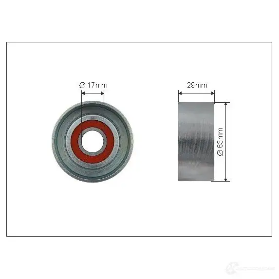 Натяжной ролик приводного ремня CAFFARO 1437356516 OP O3X 500553 изображение 0