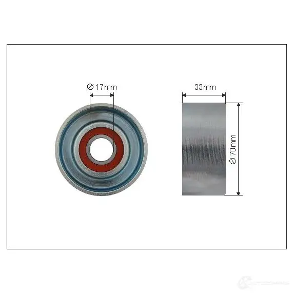 Натяжной ролик приводного ремня CAFFARO 500238 J 00ZRSN 1270785276 5902431222042 изображение 0