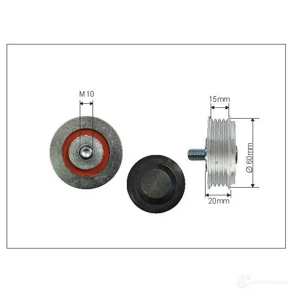 Натяжной ролик приводного ремня CAFFARO 5901958650208 3833929 SA 4GE 500129