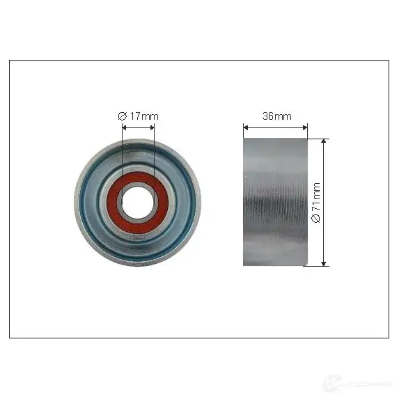 Натяжной ролик приводного ремня CAFFARO 3833719 5901812506399 42800 5BMQ6 WA изображение 4