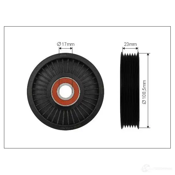 Натяжной ролик приводного ремня CAFFARO 5901812501738 3834022 500276 ULB 506 изображение 0