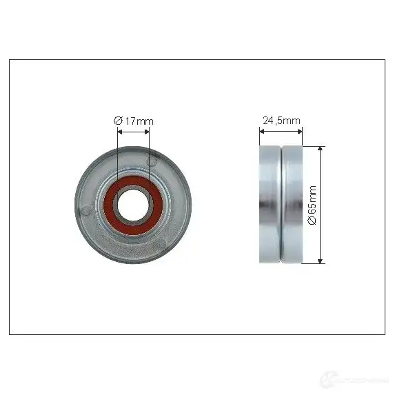 Натяжной ролик приводного ремня CAFFARO 1437356581 BDRAA B 500514 изображение 0