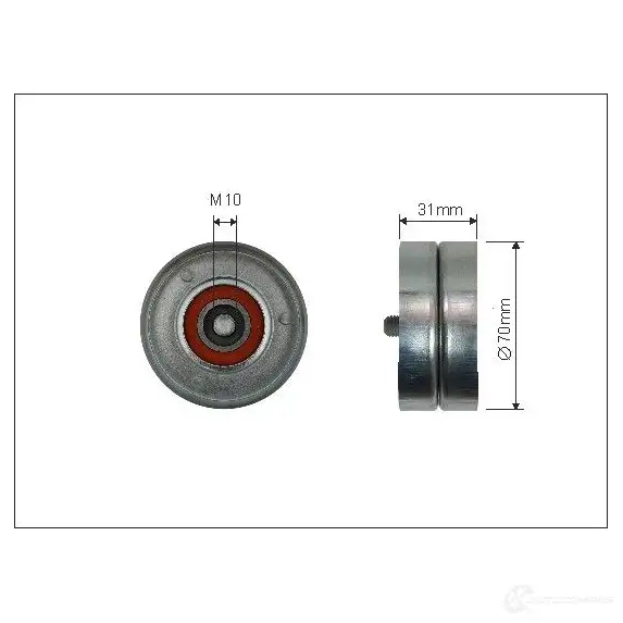 Натяжной ролик приводного ремня CAFFARO 500239 5902431222035 DPMY G 1270785280